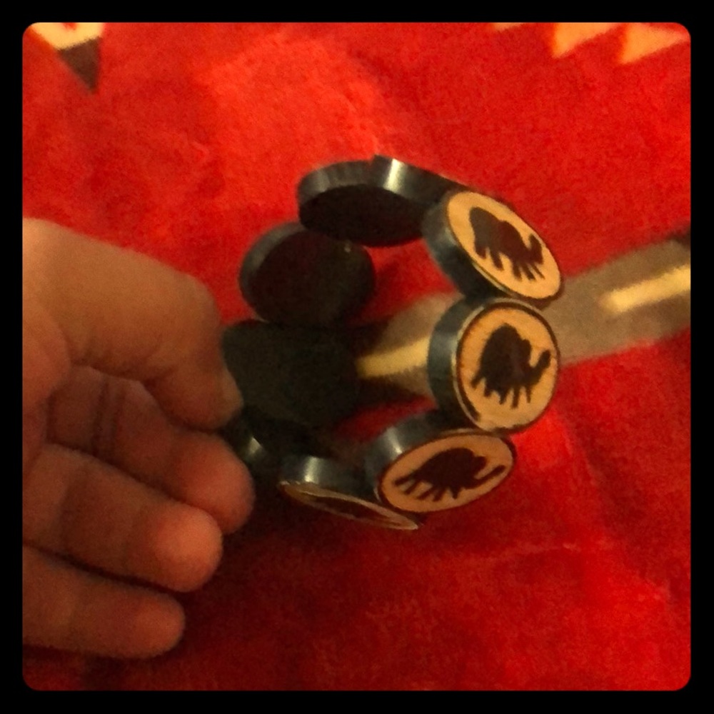 Wooden Elephant bead bracelet